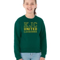 Alternative view of KJC Women's Lacrosse Youth Youth Crew Sweatshirt