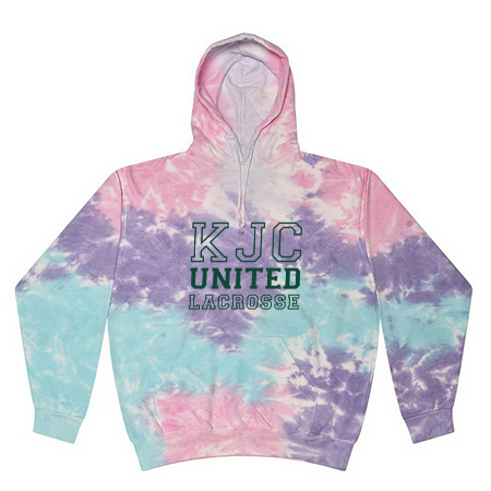 KJC Women's Lacrosse Adult Tie Dye Fleece Pullover - Image 18