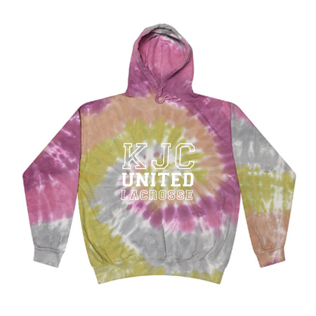 KJC Women's Lacrosse Adult Tie Dye Fleece Pullover - Image 6
