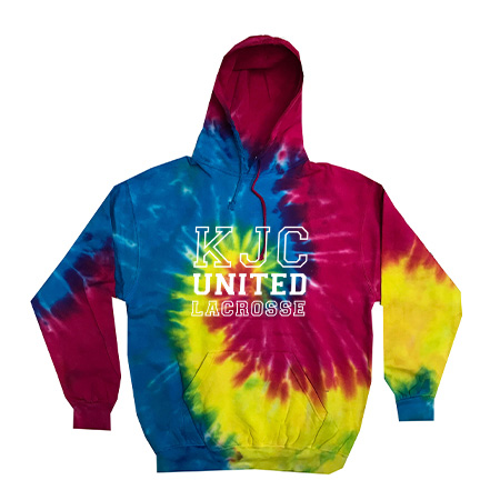 KJC Women's Lacrosse Adult Tie Dye Fleece Pullover - Image 39