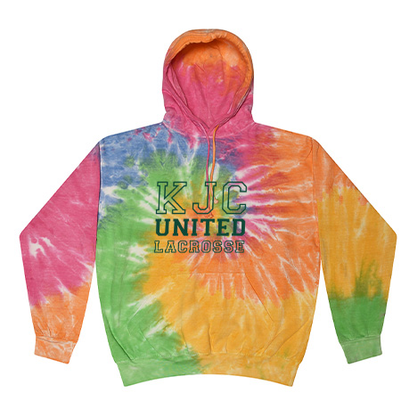 KJC Women's Lacrosse Adult Tie Dye Fleece Pullover - Image 14