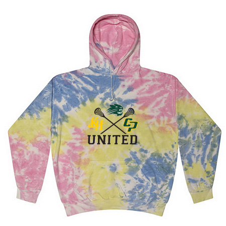 KJC Women's Lacrosse Adult Tie Dye Fleece Pullover - Image 7