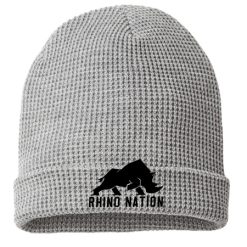 Alternative view of Rhino Nation Waffle Cuff Beanie