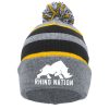 Rhino Nation KNIT FOLD OVER POM-POM BEANIE