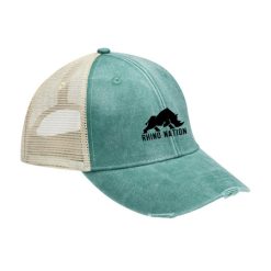 Rhino Nation Heathered/Distressed Ollie Cap