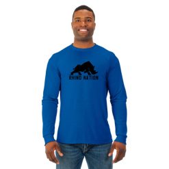 Alternative view of Rhino Nation Adult DRI-Power Long Sleeve Poly T-Shirt