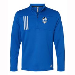 Alternative view of Sparta AYSO Adult Adidas 3-Stripes Double Knit Quarter-Zip Pullover