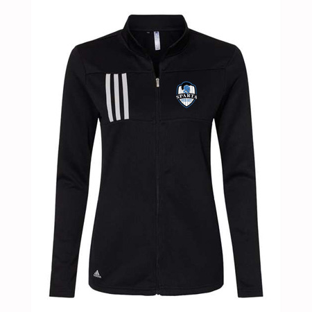 Sparta AYSO Ladies Adidas 3-Stripes Double Knit Full Zip Pullover - Image 5