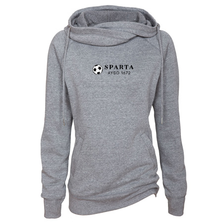 Sparta AYSO Ladies Classic Fleece Funnel Neck Pullover Hood - Image 21