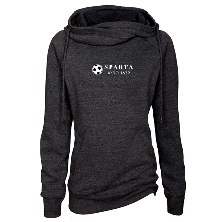 Sparta AYSO Ladies Classic Fleece Funnel Neck Pullover Hood - Image 11