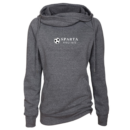 Sparta AYSO Ladies Classic Fleece Funnel Neck Pullover Hood - Image 22