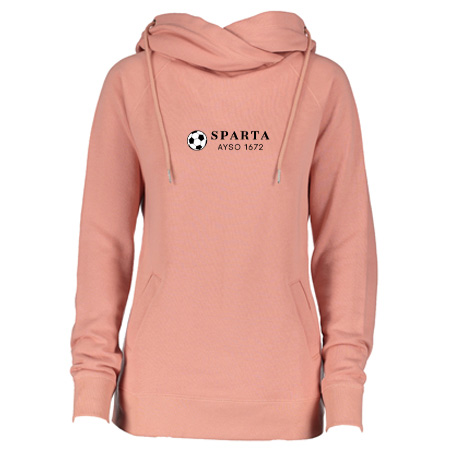 Sparta AYSO Ladies Classic Fleece Funnel Neck Pullover Hood - Image 26