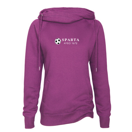 Sparta AYSO Ladies Classic Fleece Funnel Neck Pullover Hood - Image 16