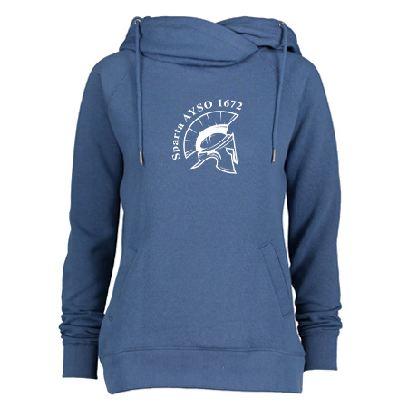 Sparta AYSO Ladies Classic Fleece Funnel Neck Pullover Hood - Image 2