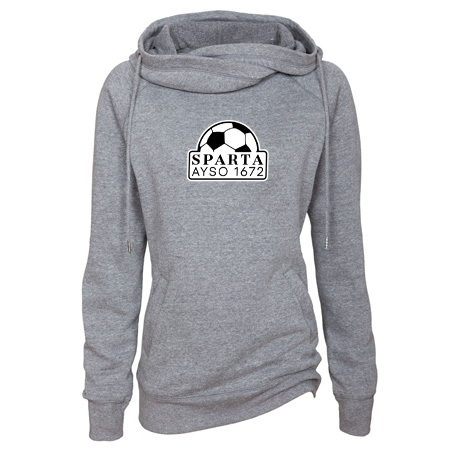 Sparta AYSO Ladies Classic Fleece Funnel Neck Pullover Hood - Image 8