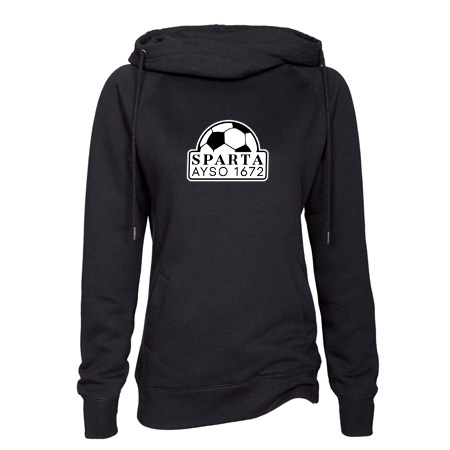 Sparta AYSO Ladies Classic Fleece Funnel Neck Pullover Hood - Image 5
