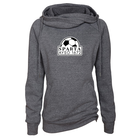 Sparta AYSO Ladies Classic Fleece Funnel Neck Pullover Hood - Image 6