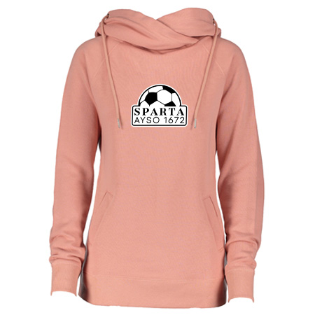Sparta AYSO Ladies Classic Fleece Funnel Neck Pullover Hood - Image 7