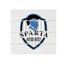Alternative view of Sparta AYSO White Wood Pallet Coaster  Set of 1  no holder