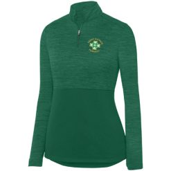 Alternative view of Saint Patrick Parnell Ladies Shadow Tonal Heather ¼ Zip Pullover