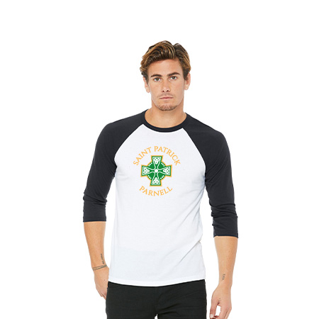 Saint Patrick Parnell Unisex 3/4 Sleeve Baseball Tee - Image 15