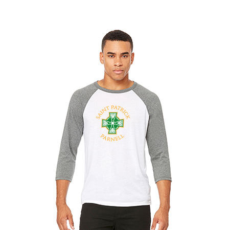 Saint Patrick Parnell Unisex 3/4 Sleeve Baseball Tee - Image 7