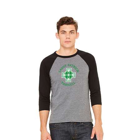 Saint Patrick Parnell Unisex 3/4 Sleeve Baseball Tee - Image 33