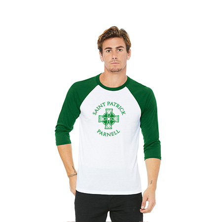 Saint Patrick Parnell Unisex 3/4 Sleeve Baseball Tee - Image 36