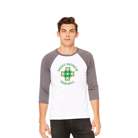 Saint Patrick Parnell Unisex 3/4 Sleeve Baseball Tee - Image 13