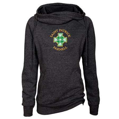 Saint Patrick Parnell Ladies Classic Fleece Funnel Neck Pullover Hood - Image 25