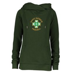 Alternative view of Saint Patrick Parnell Ladies Classic Fleece Funnel Neck Pullover Hood
