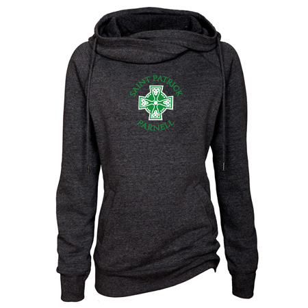 Saint Patrick Parnell Ladies Classic Fleece Funnel Neck Pullover Hood - Image 18
