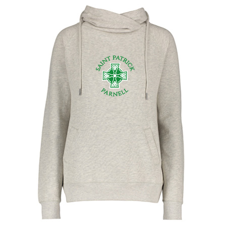 Saint Patrick Parnell Ladies Classic Fleece Funnel Neck Pullover Hood - Image 17