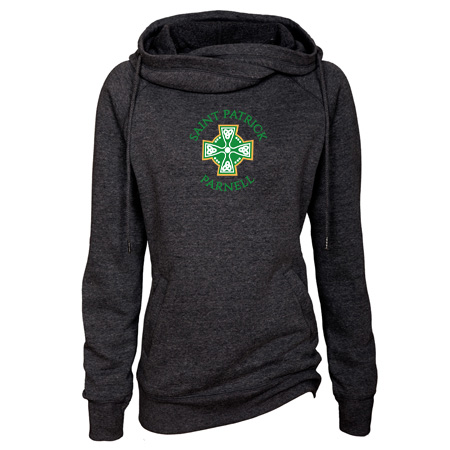 Saint Patrick Parnell Ladies Classic Fleece Funnel Neck Pullover Hood - Image 24