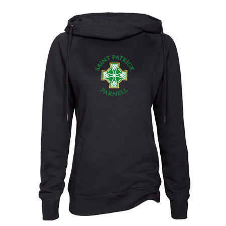 Saint Patrick Parnell Ladies Classic Fleece Funnel Neck Pullover Hood - Image 15