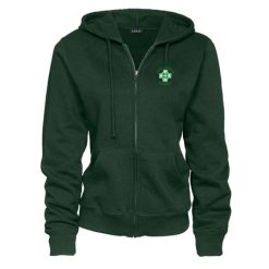 Alternative view of Saint Patrick Parnell Ladies Full Zip Fleece Hoodie