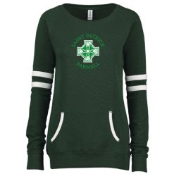 Alternative view of Saint Patrick Parnell Ladies Varsity Fleece Crew Neck Pullover