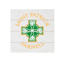 Alternative view of Saint Patrick Parnell White Wood Pallet Coaster  Set of 1  no holder