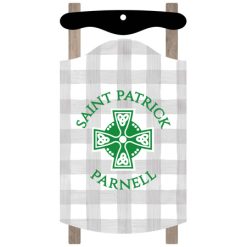 Alternative view of Saint Patrick Parnell Sled Ornament