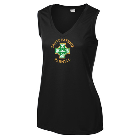Saint Patrick Parnell Ladies Ladies Sleeveless PosiCharge® Competitor™ V-Neck Tee - Image 5