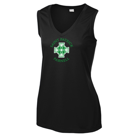 Saint Patrick Parnell Ladies Ladies Sleeveless PosiCharge® Competitor™ V-Neck Tee - Image 9