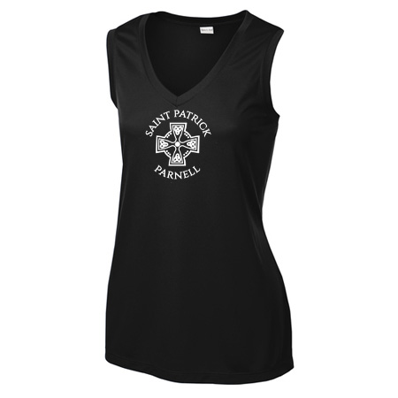 Saint Patrick Parnell Ladies Ladies Sleeveless PosiCharge® Competitor™ V-Neck Tee - Image 2