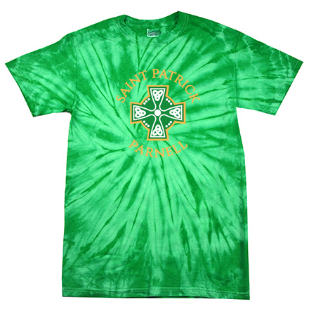 Saint Patrick Parnell Youth Youth Spider Tie Dye T-Shirt - Image 6