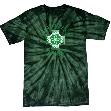 Saint Patrick Parnell Youth Youth Spider Tie Dye T-Shirt - Image 4