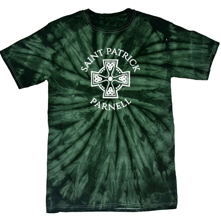 Saint Patrick Parnell Youth Youth Spider Tie Dye T-Shirt - Image 2