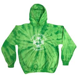 Alternative view of Saint Patrick Parnell Adult Tie Dye Fleece Pullover