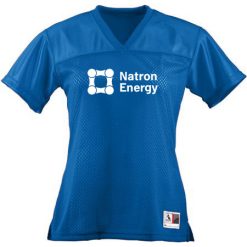 Alternative view of Natron Energy Ladies Junior Fit Replica Football Tee