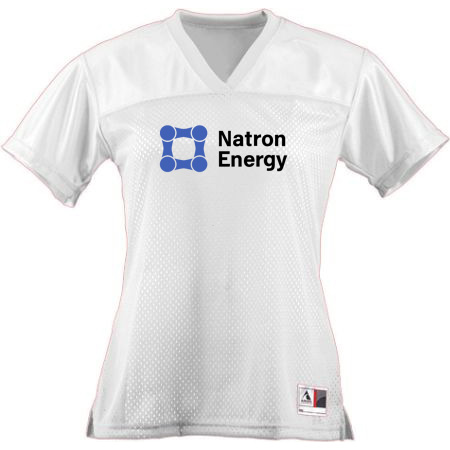 Natron Energy Ladies Junior Fit Replica Football Tee - Image 4