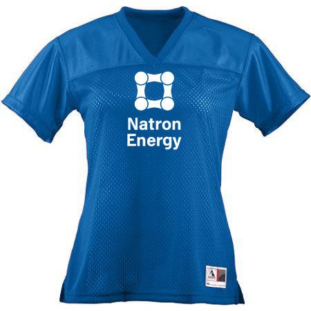 Natron Energy Ladies Junior Fit Replica Football Tee
