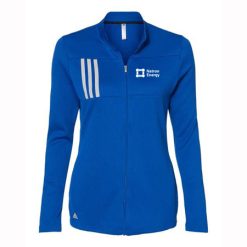 Alternative view of Natron Energy Ladies Adidas 3-Stripes Double Knit Full Zip Pullover